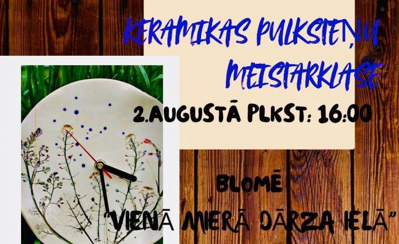 Keramikas pulksteņu meistarklase 