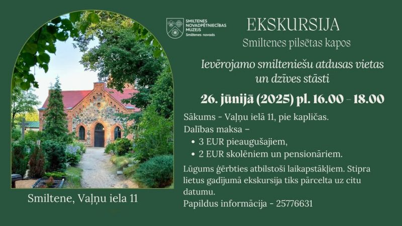 Ekskursija Smiltenes pilsētas kapos